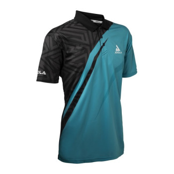 სპორტული მაისური Polo Shirt SYNERGY  turquoise-black XS