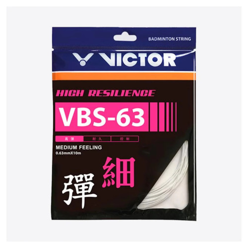 ვიქტორი ჩოგნის სიმი თეთრი VICTOR VBS-63 set white