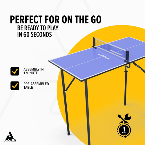 მაგიდა ჩოგბურთის მინი მაგიდა JOOLA Table Tennis Table Mini Blue